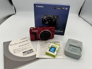 [Near MINT] Canon PowerShot SX700 HS Compact Digital Camera Red From Japan - Picture 1 of 23