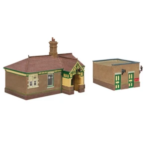 Bachmann Scenecraft 44-090G Bluebell Waiting Room & Toilet Green & Cream OO - Picture 1 of 1