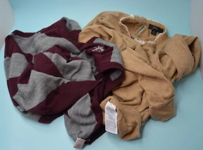 2 suéteres de lana merino cortadores defectuosos tela reutilizables upcycle artesanía Foto 1 de 3