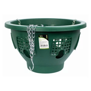 Wandbehang Blumen Korb Stark Grün Kunststoff Easy Füllung Garten Pflanzgefäß Pot - Bild 1 von 2