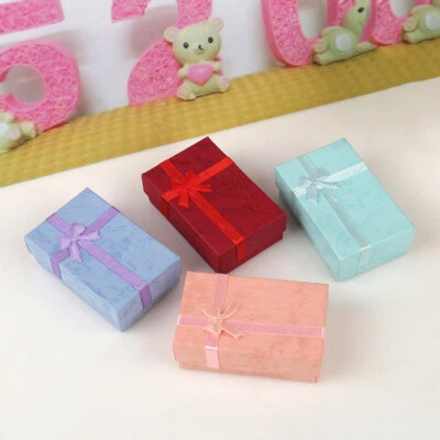 Bowknot Present Gift Boxes for Necklace Bracelet Jewelry Display Ring Earring  ☆ - Image 1 of 4