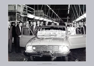 Ford Australia Falcon XK Art Print – First Falcon Broadmeadows – 2 sizes Poster - Picture 1 of 4