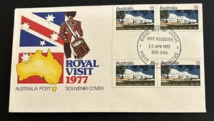 Australian Souvenir Cover 1977 Royal Visit - Picture 1 of 4