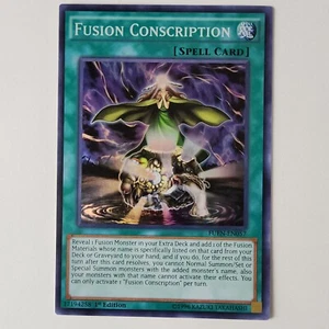Fusion Conscription - FUEN-EN057 - NM/VLP - Super Rare - 1st ed - Yugioh - Picture 1 of 2