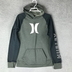 Hurley Nike Dri Fit Boys Long Sleeve Pullover Gray Fleece Hoodie Size XL - Picture 1 of 9