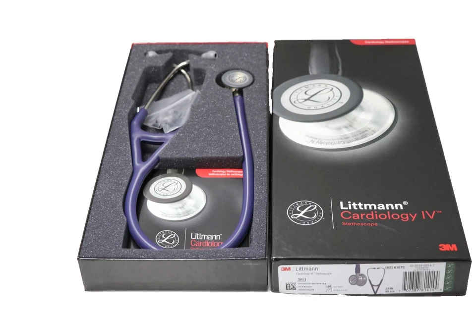 3M Littmann Cardiology IV Stethoskop für Diagnose,Blauer Schlauch,69 cm,6187C - Bild 1 von 1