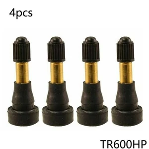Brand New Tire Valve Stem Wheel Valve Tubeless 45 X 18.5mm Black + Gold - Picture 1 of 12