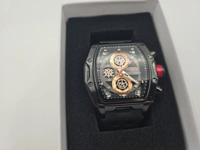 MINI FOCUS Hombre Reloj Rectángulo Silicona Reloj Pulsera Militar Deportivo Relojes Hombres Foto 1 de 4