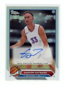 2023-24 Topps certificado autógrafo emisión refractor #CG-GH Gordon Hayward SP AUTO - Imagen 1 de 2