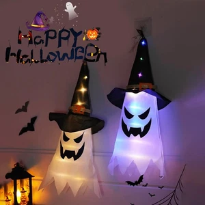 1Pc Ghosts LED String Lights Halloween Decoration Home Party Festival Decor Prop - Picture 1 of 11