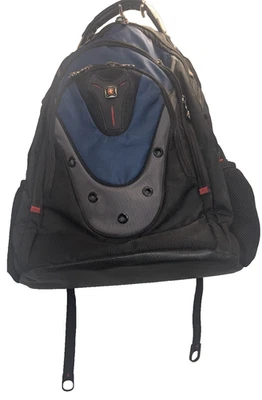 Swiss Gear 17” Ibex Backpack Laptop Bag School Blue and Black - Image 1 of 4