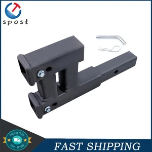 Dual Rise-Drop Extender Adapter Tow Trailer Hitch For 2" Receiver Tow 4000LBS - Picture 1 of 18