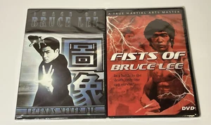 2 Lot, Fists Of Bruce Lee, Legends Never Die, Bruce Lee, DVD, NEW, - Picture 1 of 5