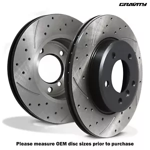DISCOS DE FRENO DELANTEROS PERFORADOS RANURADOS 300MM BMW SERIE 3 E46 320 325 328 00-05 - Imagen 1 de 9