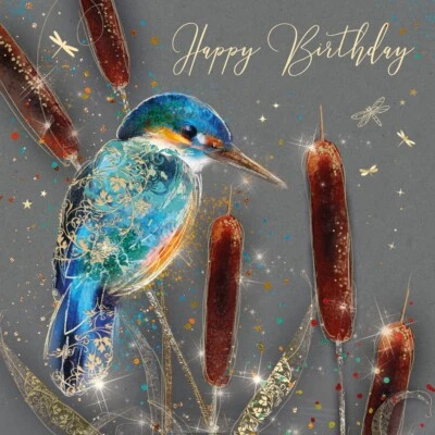 CHERRY ORCHARD PUBLISHING Cherry Orchard Male Birthday Card Kingfisher