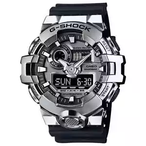 Casio G Shock G-STEEL Analog-Digital Silver Metallic Watch GM700-1A - Picture 1 of 3