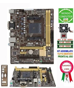 ASUS A55BM-E FM2 SOCKET MOTHERBOARD + AMD A4 5300 CPU + 8GB DDR3 MEMORY - Picture 1 of 1