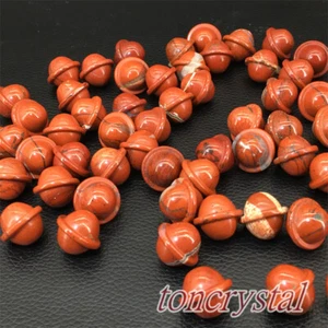 5pcs Natural red jasper Planet Carved Quartz Crystal Ball Healing 18mm - Picture 1 of 12
