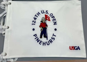 2024 US Open Flag Pinehurst Golf Embroidered Logo Pga New - Picture 1 of 2