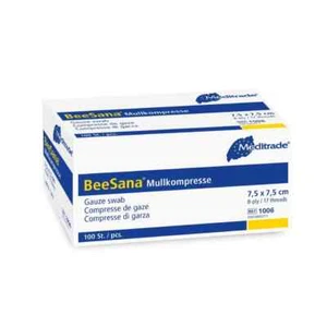 100x BeeSana Mullkompresse 10x10cm unsteril 8-fach Wundauflage Verband Pflege - Bild 1 von 10