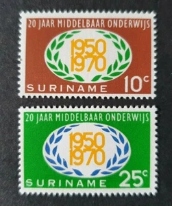 1970 SURINAME NIEDERLANDE SET BILDUNG ONDERWIJS SEHR GUTER POSTFRISCH - Bild 1 von 1