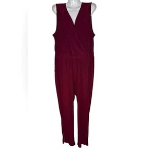 Tuta Nina Leonard sartoriale scollo a V senza maniche definita vita elastica taglia XL - Foto 1 di 8
