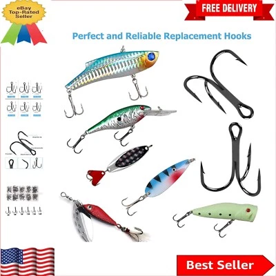 Коррозионно-стойкий комплект рыболовных крючков для окуня разных размеров в многоразовой коробке - Изображение 1 из 4