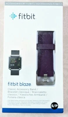 Correia acessória clássica genuína Fitbit Blaze Plum tamanho pequeno - Imagem 1 de 4