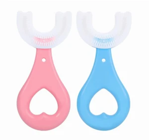 Kids U-Shaped Toothbrush ,Food Grade Soft Silicone Brush - Picture 1 of 2