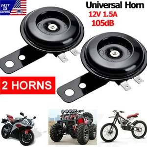 2pcs HORN 12V Waterproof Loud 105dB Universal Motorcycle Car UTV ATV Boat Auto  - Picture 1 of 24