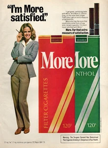 vintage anni '70 ALTRE RIVISTE SIGARETTE STAMPA ANNUNCIO Donna Sono PIÙ Soddisfatta Pinup Page - Foto 1 di 1