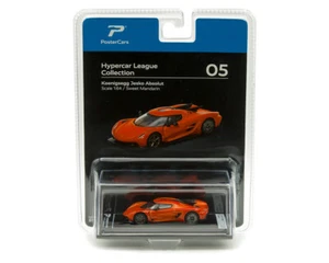 Koenigsegg Jesko Absolut – Sweet Mandarin 1:64 Model Car By PosterCars H05B-7C - Picture 1 of 8