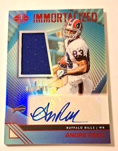2023 Illusions Immortalized Relic Signatures Red #AR Andre Reed Auto/JSY #30/199 - Picture 1 of 3
