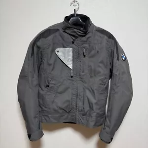 BMW Motorrad Motorcycle Jacket with Liner and Protectors Gray Men's Size L Used - Picture 1 of 19