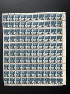 Stamp Sheet of 100 Scott# 1240 National Christmas Tree 1963 MNH - Picture 1 of 2
