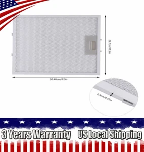 3 PACK Range Hood Filter Replacement Range Hood Aluminum Mesh Grease Filters - Picture 1 of 12