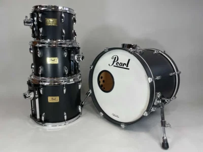 Pearl Session Custom All Maple SRX Black 20"/10"/12"/14" Perkusja Drums - Image 1 of 4