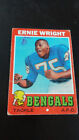 Free Shipping-Ernie Wright-1971 Topps Football-Very Good/3-No.99-Bengals