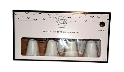 Gemmy Animated Musical Ghosts String Lights Singing LED Light Show Ghostbusters - Image 1 of 4