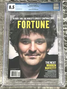 SBF FTX Collapse Bitcoin Sam Bankman-Fried FORTUNE Magazine 2022 CGC 8.5 BTC - Picture 1 of 4