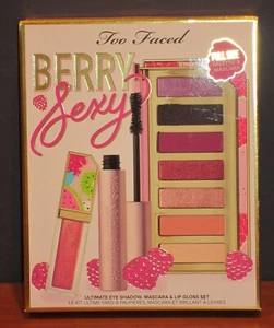 Too Faced Razzle Dazzle Berry Eye Shadow Palette Better Than Sex Mascara Set NIB - Picture 1 of 1
