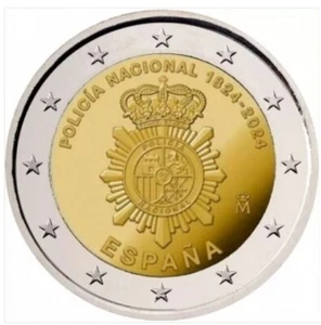 Moneta okolicznościowa 2 euro Hiszpania 2024 "Narodowy - Korpus Policyjny" Wielka Brytania - Zdjęcie 1 z 1