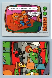 Should I Turn On The TV #32 The Simpsons 1990 Topps Trading Card - Picture 1 of 1