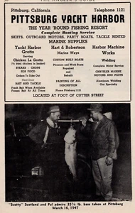 1948 Pittsburg Yacht Harbor,Marsh Creek Springs Park Resort California Print Ad - Picture 1 of 4