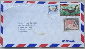 1984 AIRMAIL COVER STILL WITH BRITISH GUIANA / GUYANA STAMPS COMBINATION - Picture 1 of 1