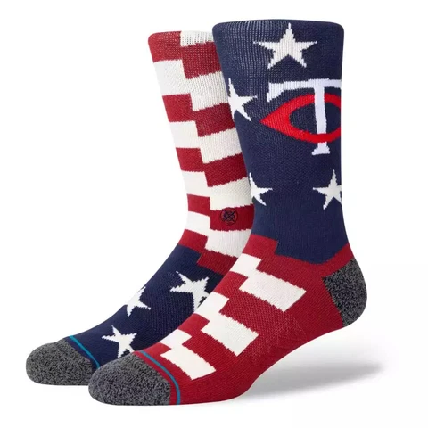 Stance MLB Minnesota Twins Brigade Twins 2 Socks Size L (9-13) Cover
