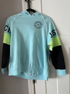 Justice Girl's Collection X Colorblock Hoodie Long Sleeve Pullover Size L 12/14 - Picture 1 of 5