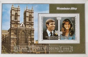 Niue Mini Stamp Sheet Commemorating The Wedding of Prince Andrew & Sarah... - Picture 1 of 1