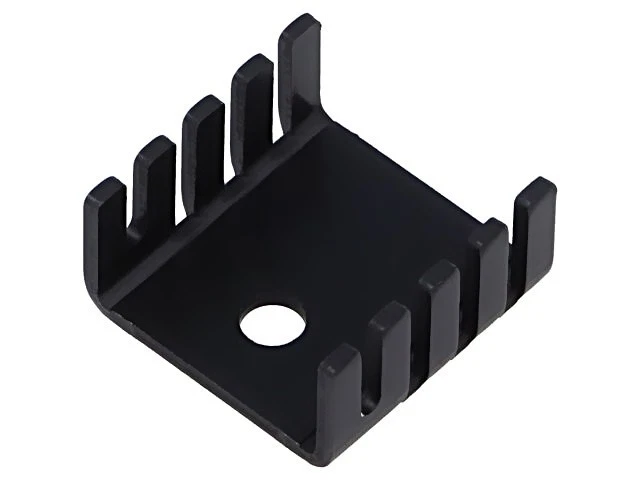 5 x radiatore HSS-B20-NP-06: goffrato U TO220 nero L: 19 mm W: 19 mm H:... - Immagine 1 di 1