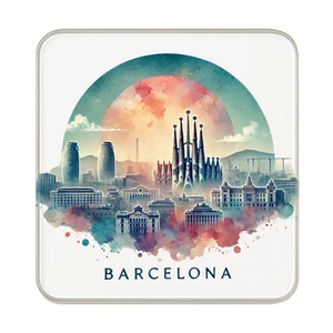 Barcelona, España Imán Nevera | Recuerdo de Viaje Regalo Coleccionable - Imagen 1 de 5
